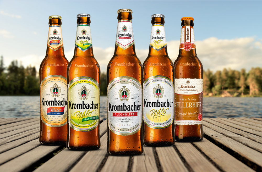 Die Krombacher Flasche